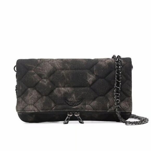 ZADIG & VOLTAIRE Quilted Rocky Acid-wash Bag - Picture 1 of 5